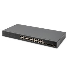 DIGITUS DN-80223 24x GbE Lan port 4x SFP port menedzselhető switch DN-80223