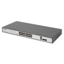 DIGITUS DN-95342-1 16x 10/100Mbps FE Lan port 2x uplink port 2x SFP port PoE 250W nem menedzselhető switch DN-95342-1 DIGITUS DN-95342-1 16x 10/100Mbps FE Lan port 2x uplink port 2x SFP port PoE 250W nem menedzselhető switch DN-95342-1