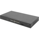 DIGITUS DN-95347-2 16x GbE Lan port 2x uplink port 2x SFP port PoE 250W nem menedzselhető switch DN-95347-2 DIGITUS DN-95347-2 16x GbE Lan port 2x uplink port 2x SFP port PoE 250W nem menedzselhető switch DN-95347-2