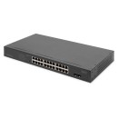 DIGITUS DN-95348-2 16x GbE Lan port 2x SFP port PoE 370W nem menedzselhető switch DN-95348-2