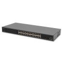 DIGITUS DN-95359 24x GbE Lan port 2x SFP port PoE 430W menedzselhető switch DN-95359 DIGITUS DN-95359 24x GbE Lan port 2x SFP port PoE 430W menedzselhető switch DN-95359