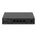 DIGITUS DN-95330-1 4x GbE Lan port PoE 60W nem menedzselhető asztali switch DN-95330-1 DIGITUS DN-95330-1 4x GbE Lan port PoE 60W nem menedzselhető asztali switch DN-95330-1
