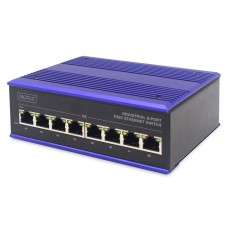 DIGITUS DN-650106 8port 10/100 falra szerelhető ipari switch DN-650106
