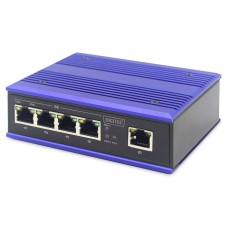DIGITUS DN-651120 4-port PoE 1-port uplink 802.3at DIN sínre szerelhető ipari switch DN-651120 DIGITUS DN-651120 4-port PoE 1-port uplink 802.3at DIN sínre szerelhető ipari switch DN-651120