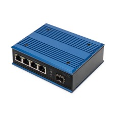 DIGITUS DN-651135 4x GbE Lan port 1x SFP port PoE 100W nem menedzselhető ipari switch DN-651135 DIGITUS DN-651135 4x GbE Lan port 1x SFP port PoE 100W nem menedzselhető ipari switch DN-651135