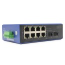 DIGITUS DN-651151 8x GbE Lan port 2x SFP port Poe 200W menedzselhető ipari switch DN-651151 DIGITUS DN-651151 8x GbE Lan port 2x SFP port Poe 200W menedzselhető ipari switch DN-651151