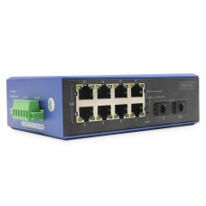 DIGITUS DN-651151 8x GbE Lan port 2x SFP port Poe 200W menedzselhető ipari switch DN-651151