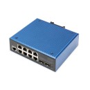 DIGITUS DN-651157 8x GbE Lan port 2x SFP port PoE 200W menedzselhető ipari switch DN-651157 DIGITUS DN-651157 8x GbE Lan port 2x SFP port PoE 200W menedzselhető ipari switch DN-651157