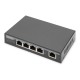 DIGITUS DN-95128-1 4 portos Gigabit 802.3at 60 W 4PPoE Extender DN-95128-1 DIGITUS DN-95128-1 4 portos Gigabit 802.3at 60 W 4PPoE Extender DN-95128-1