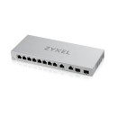 ZyXEL XGS1210-12 - 12 portos weben menedzselt több gigabites switch 2 db 2,5G és 2 db 10G SFP+ porttal XGS1210-12-ZZ0102F