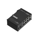 Teltonika 8 portos nem menedzselhető Ethernet switch, DIN sín, alacsony fogyasztás, ipari TSW030