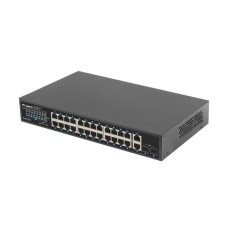 Lanberg Switch 24x 1GbE PoE+/ 2x GbE/ 2 SFP ,19" rackes (360W) RSGE-24P-2GE-2S-360 Lanberg Switch 24x 1GbE PoE+/ 2x GbE/ 2 SFP ,19" rackes (360W) RSGE-24P-2GE-2S-360