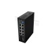 Lanberg Ipari Gigabit PoE switch, 4x PoE+, 4x PoE++, 2x SFP, 120W ILGE-8P-2S-120