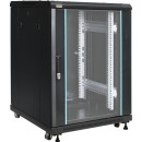 19" 15U 600x600 álló rack szekrény; lapraszerelt; fekete RS1566 19" 15U 600x600 álló rack szekrény; lapraszerelt; fekete RS1566