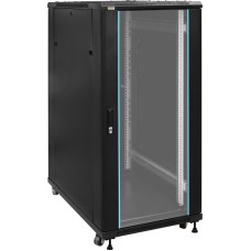 19" 27U 600x1000 &aacute;ll&oacute; rack szekr&eacute;ny; lapraszerelt; fekete RS2761