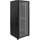 19" 42U 800x800 álló rack szekrény; lapraszerelt; fekete RS4288 19" 42U 800x800 álló rack szekrény; lapraszerelt; fekete RS4288