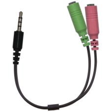 Audi&oacute; adapter 3.5mm jack 4pin eloszt&oacute; Genius ACC-100 32590001400