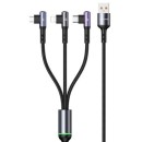 USB 2.0 A-C + Lightning + microUSB kábel 1,2m Usams SJ561USB01 SJ561USB01 USB 2.0 A-C + Lightning + microUSB kábel 1,2m Usams SJ561USB01 SJ561USB01