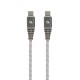 USB 2.0 C-C kábel 1,5m Gembird PD 100W fonott CC-USB2B-CMCM100-1.5M CC-USB2B-CMCM100-1.5M