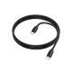USB töltőkábel C-C 1m Hoco X115 Surpass 60W fekete 651998 HC651998