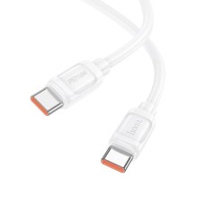 USB 2.0 C-C kábel 1m Hoco X115 Surpass 240W fehér 652025 HC652025 USB 2.0 C-C kábel 1m Hoco X115 Surpass 240W fehér 652025 HC652025