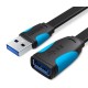 USB 3.0 hosszabbító kábel  1m Vention VAS-A13-B100 VAS-A13-B100