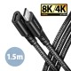 USB 3.2 C hosszabbító kábel 1,5m Axagon BUCM32-CF15AB BUCM32-CF15AB