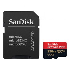 Sandisk 256GB microSDXC Class 10 U3 V30 A2 Extreme Pro + adapterrel 00214505 Sandisk 256GB microSDXC Class 10 U3 V30 A2 Extreme Pro + adapterrel 00214505