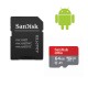 Sandisk 64GB microSDXC Ultra Class 10 UHS-I A1 (Android) + adapterrel 00215421