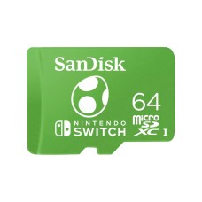 Sandisk 64GB microSDXC Class 10 UHS-I For Nintendo Switch Yosi Edition 00220029