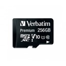 Verbatim 256GB microSDXC Premium U1 Class 10 + adapterrel 44087