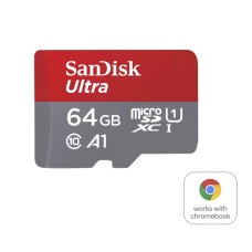 Sandisk 64GB microSDXC Ultra for Chromebook Class 10 UHS-I A1 SDSQUAB-064G-GN6FA Sandisk 64GB microSDXC Ultra for Chromebook Class 10 UHS-I A1 SDSQUAB-064G-GN6FA