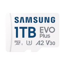 Samsung 1TB microSDXC EVO Plus Class10 U3 A2 V30 + adapterrel MB-MC1T0SA/EU Samsung 1TB microSDXC EVO Plus Class10 U3 A2 V30 + adapterrel MB-MC1T0SA/EU