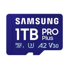 Samsung 1TB microSDXC Pro Plus Class10 U3 A2 V30 + adapterrel MB-MD1T0SA/EU Samsung 1TB microSDXC Pro Plus Class10 U3 A2 V30 + adapterrel MB-MD1T0SA/EU