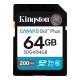 Kingston 64GB Canvas Go Plus Gen4 Class 10 UHS-I U3 V30 SDG4/64GB
