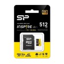 Silicon Power 512GB microSDXC Inspire UHS-1 U3 V30 A2 +adapterrel SP512GBSTXLA2V1NSP Silicon Power 512GB microSDXC Inspire UHS-1 U3 V30 A2 +adapterrel SP512GBSTXLA2V1NSP