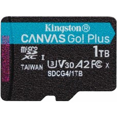 Kingston 1TB microSDXC Canvas Go Plus Gen4 Class 10 UHS-I U3 V30 adapter n&eacute;lk&uuml;l SDCG4/1TBSP