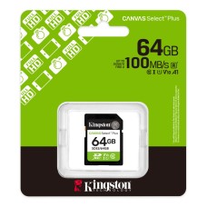 Kingston 64GB SDXC Canvas Select Plus Gen3 Class 10 UHS-I U1 V10 SDS3/64GB Kingston 64GB SDXC Canvas Select Plus Gen3 Class 10 UHS-I U1 V10 SDS3/64GB