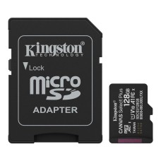 Kingston 128GB microSDXC Canvas Select Plus Gen3 Class 10 UHS-1 A1 V10 + adapterrel SDCS3/128GB Kingston 128GB microSDXC Canvas Select Plus Gen3 Class 10 UHS-1 A1 V10 + adapterrel SDCS3/128GB