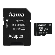 Hama 128GB microSDXC Class 10 UHS-I + Adapterrel 00124158 Hama 128GB microSDXC Class 10 UHS-I + Adapterrel 00124158