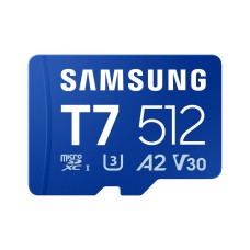 Samsung 512GB microSDXC T7 Class10 U3 V30 A2 adapter nélkül MB-MB512T/WW Samsung 512GB microSDXC T7 Class10 U3 V30 A2 adapter nélkül MB-MB512T/WW