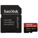 Sandisk 128GB microSDXC Extreme Pro Class 10 UHS-I A2 C10 V30 + adapterrel 00214504
