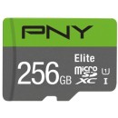PNY 256GB microSDXC Elite Class 10 UHS-I V10 A1 + adapterrel P-SDU256V11100EL-GE