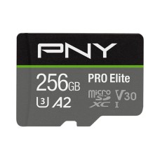 PNY 256GB microSDXC Pro Elite Class 10 U3 V30 A2 + adapterrel P-SDU256V32100PRO-GE PNY 256GB microSDXC Pro Elite Class 10 U3 V30 A2 + adapterrel P-SDU256V32100PRO-GE