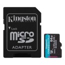 Kingston 64GB microSDXC Canvas Go Plus Gen4 Class 10 UHS-I U3 + adaper SDCG4/64GB Kingston 64GB microSDXC Canvas Go Plus Gen4 Class 10 UHS-I U3 + adaper SDCG4/64GB