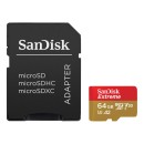 Sandisk 64GB microSDXC Class 10 U3 V30 A2 Extreme Action Cams and Drones + adapterrel SDSQXAH-064G-GN6AA Sandisk 64GB microSDXC Class 10 U3 V30 A2 Extreme Action Cams and Drones + adapterrel SDSQXAH-064G-GN6AA