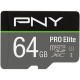 PNY 64GB microSDXC Pro Elite Class 10 U3 + adapterrel P-SDU64GV31100PRO-GE PNY 64GB microSDXC Pro Elite Class 10 U3 + adapterrel P-SDU64GV31100PRO-GE