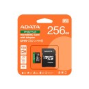 ADATA Memóriakártya MicroSDXC 256GB + Adapter SPEED PLUS UHS-I U3 (180/160) UD256GUI3V30A2SP-RA1