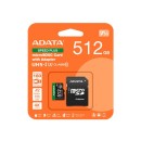 ADATA Memóriakártya MicroSDXC 512GB + Adapter SPEED PLUS UHS-I U3 (180/160) UD512GUI3V30A2SP-RA1 ADATA Memóriakártya MicroSDXC 512GB + Adapter SPEED PLUS UHS-I U3 (180/160) UD512GUI3V30A2SP-RA1