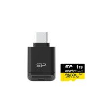 SILICON POWER Memóriakártya MicroSDXC 1TB CL10 A1 UHS-I U1 V30, Inspire + kártyaolvasó SP001TBSTXLA2VC2 SILICON POWER Memóriakártya MicroSDXC 1TB CL10 A1 UHS-I U1 V30, Inspire + kártyaolvasó SP001TBSTXLA2VC2